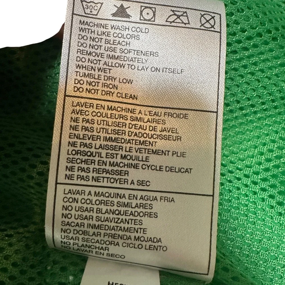Nike Tracksuit Set Windbreaker Jacket‎ Pants Silver Tag Y2K Green Poly Warp L
